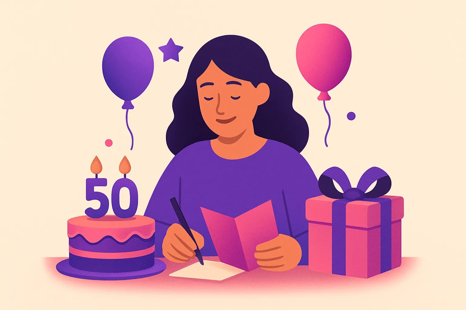 Thoughtful Birthday Wishes to Write in a Card for Your Mom’s 50th Birthday